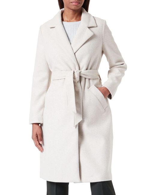 Vero Moda White Vmfortuneaya Ss23 Long Coat Noos Jacket