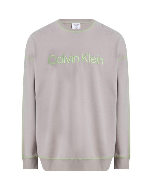 Calvin Klein Sweatshirt L/S Baumwolle in Gray für Herren