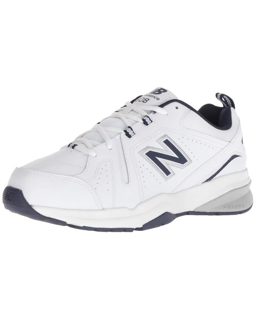 New Balance 608 V5 Casual Comfort Cross Trainer in Grey Suede (Blue