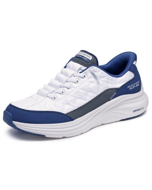Skechers Contour Foam Cozy Fit Sneaker in Blue für Herren