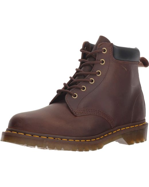 Dr. Martens Brown 939 Ben Six-Eye Core (Gaucho Crazy Horse) Boots