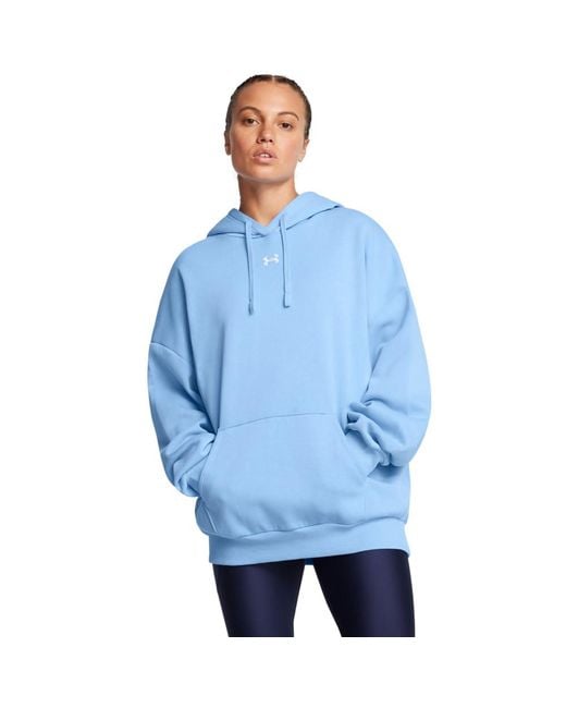 Under Armour Blue S Rival Fleece Oversized Hoodie,