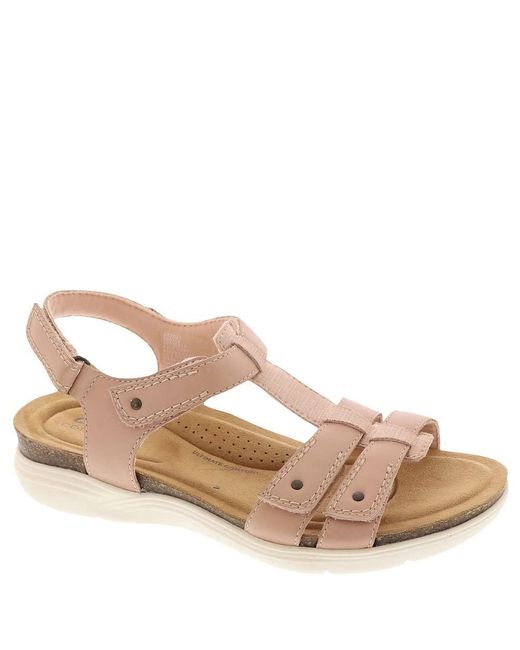 Clarks Brown April Cove Flat Sandal