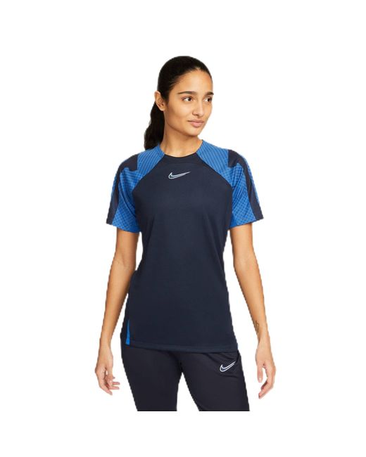 Nike S Short Sleeve Top W Nk Df Strk Ss Top K in het Blue