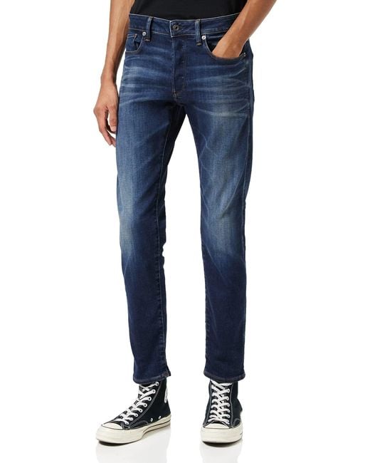 G-Star RAW Blue 3301 Straight Fit Jeans for men