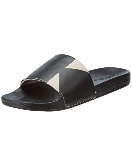 Calvin Klein Black Pool Slides Sandals for men