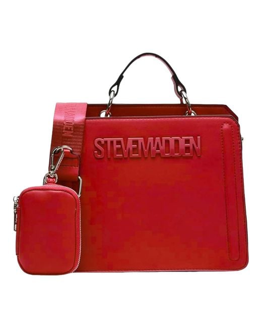 Steve Madden Red Bevelyn Convertible Crossbody Bag