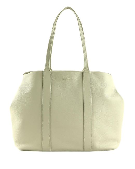 Lacoste City Court Shopping Bag Xl Bone White in het Natural