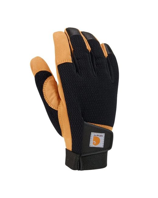 Carhartt Blue Synthetic Leather High Dexterity Touch Sensitive Secure Cuff Glove for men