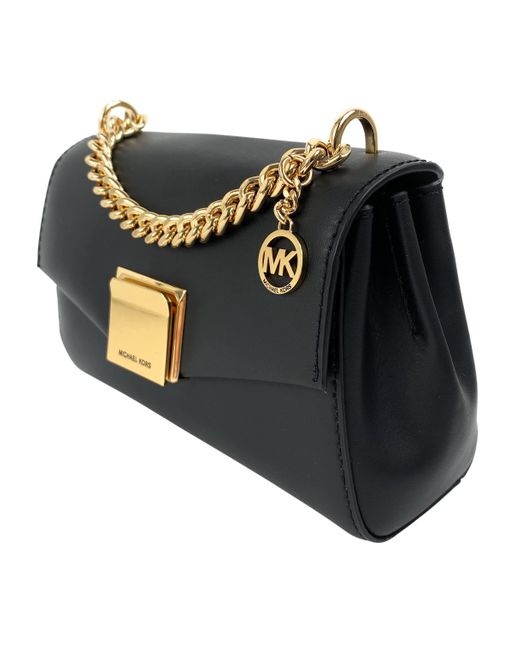 Michael Kors Lita Small Leather Crossbody Bag in Black Lyst DE