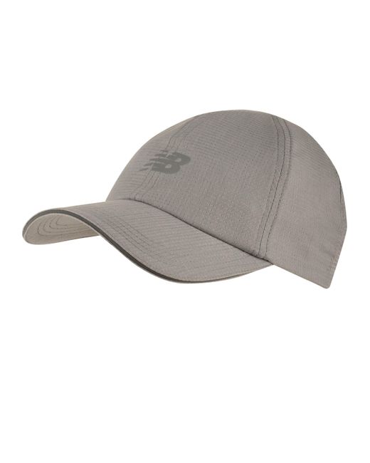 New Balance Gray , , 6 Panel Performance Run Hat, Athletic Stylish Caps For Adults, One Size Fits Most, Slate