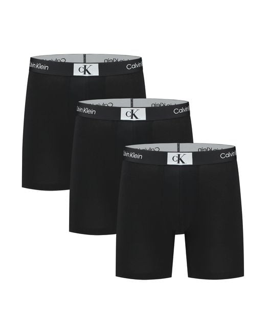 Boxer Lot De 3 Coton Stretch Calvin Klein pour homme en coloris Black