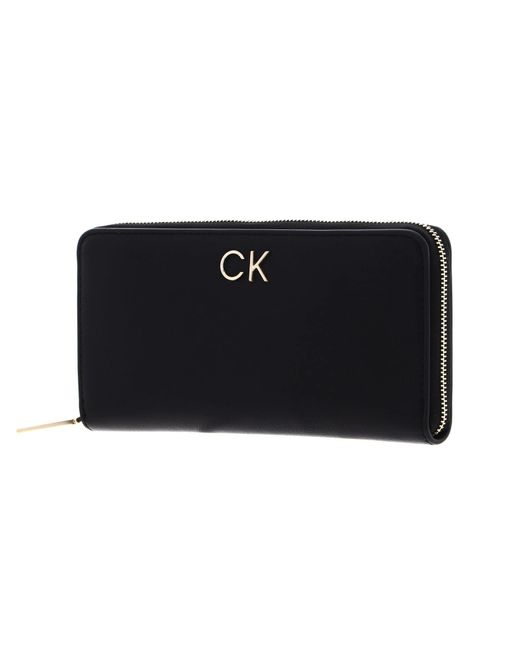 Calvin Klein Black RE-Lock Z/A Wallet LG K60K609699 Geldbörsen