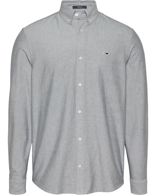 Tjm Reg Oxford Shirt Ext Dm0Dm21298 di Tommy Hilfiger in Gray da Uomo