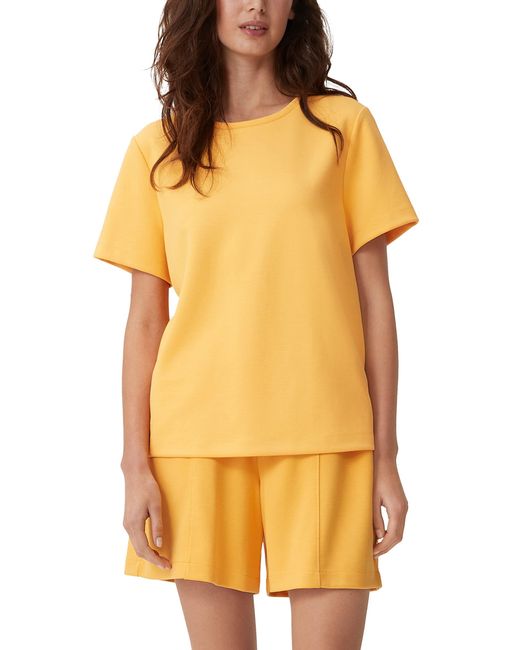 Comma, Orange T-Shirt Kurzarm