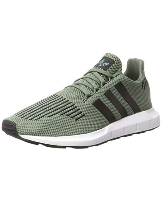 adidas Swift Run Trainers in Green | Lyst UK