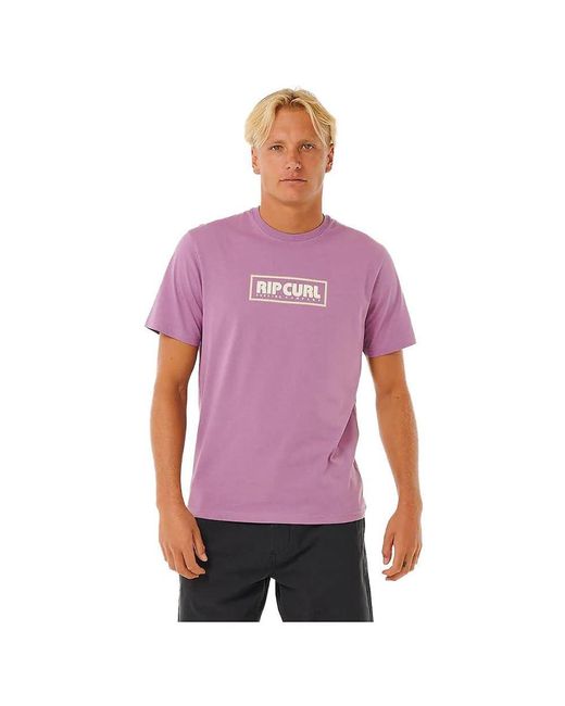Rip Curl Big Mumma Icon Short Sleeve T-shirt M Purple for men