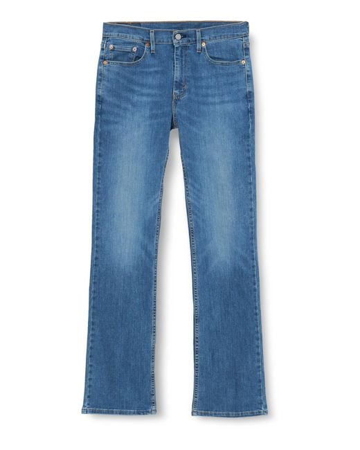 Levi's Blue Levis 527 Slim Boot Cut Jeans for men