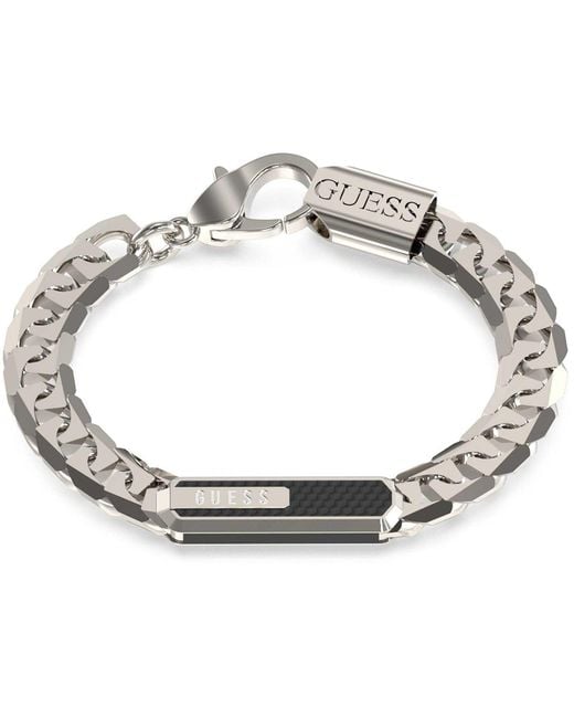 Guess Armband Schmuck Racer Tag trendy Artikelnummer JUMB04046JWSTBKL in Metallic für Herren