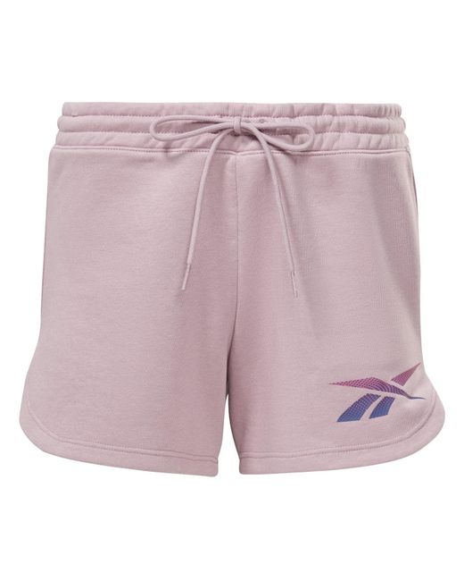 Reebok Purple Graphic Short Vector