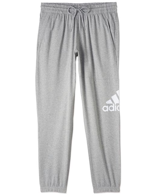 Essentials-Maglia Singola Affusolata dello Sport Pantaloni di Adidas in Gray da Uomo