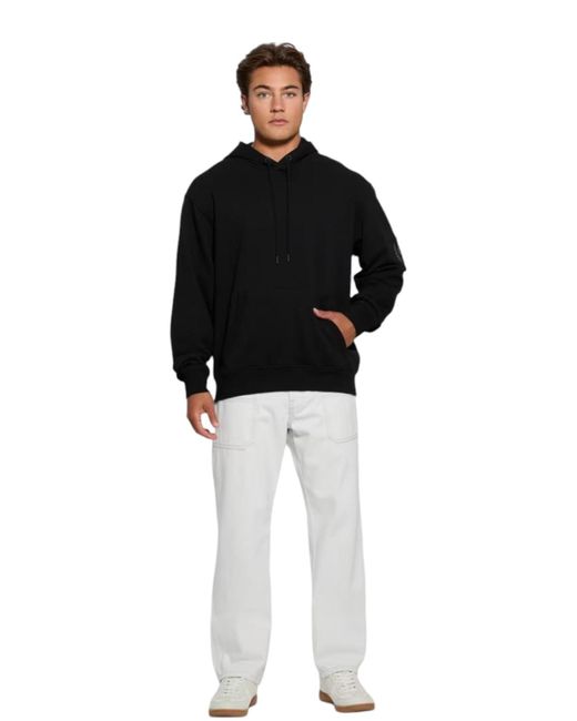 GUESS Felpa Uomo GO BAKER LOGO HOODIE M5BQ42 K4110 JTMU JET BLACK MULT