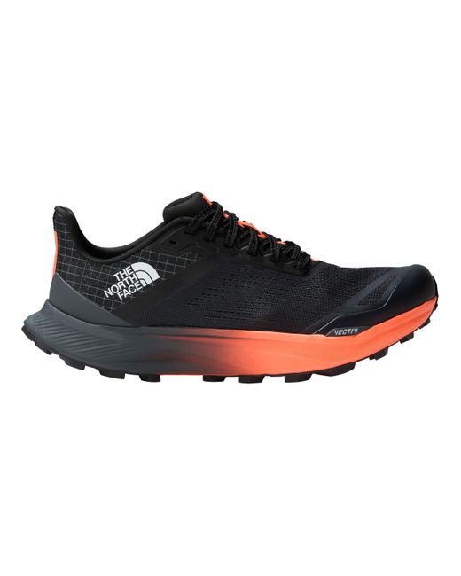 The North Face Black Vectiv Infinite 2 Trail Running Shoe Asphalt Grey/vivid Flame 10.55 for men