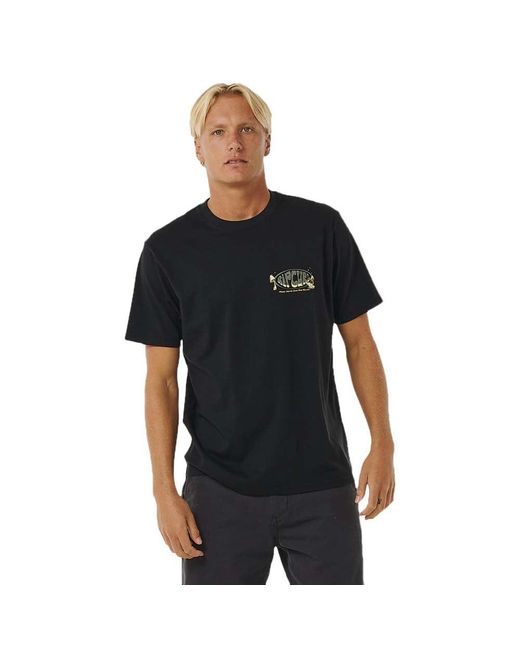 Rip Curl Mason Pipeliner Tee T Shirt Black for men