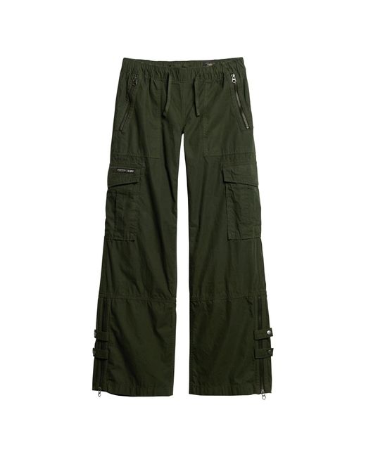 Superdry Green Vintage Lr Elastic Cargo Pant Suit Trousers