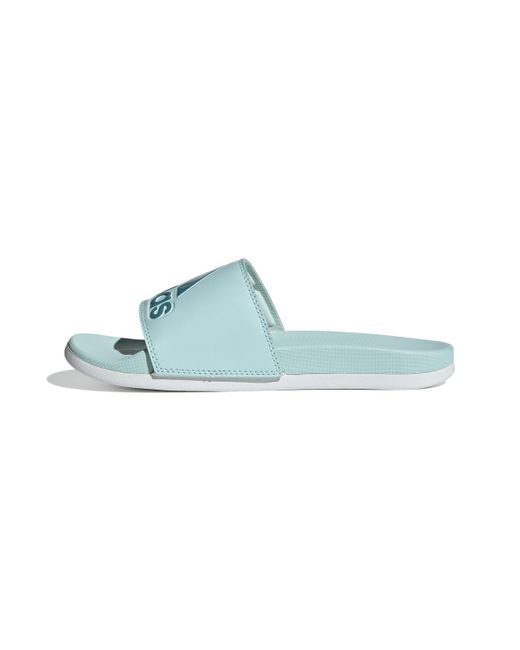 Adidas Blue Adilette Comfort Slides Sandals