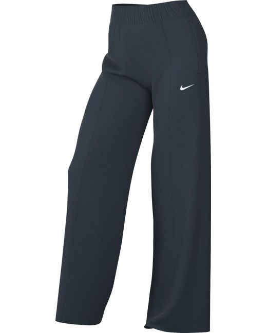 Nike Sportswear Everything Wovens Fq3588 Broek Met Middelhoge Tailleband En Open Zoom in het Blue