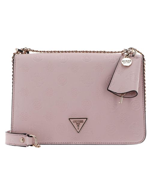 Guess Borsa Donna Tracolla Jena Ecopelle Pale Pink Logo Bs24gu136 Pg922021