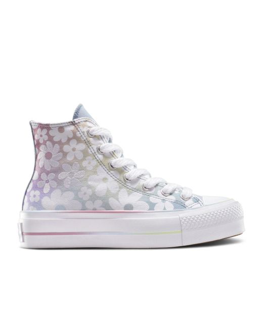 Converse White Chuck Taylor All Star Lift Lace Up Canvas Sneaker
