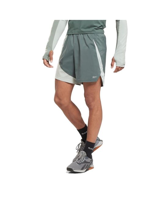 Reebok Blue Running Essentials Woven Shorts for men
