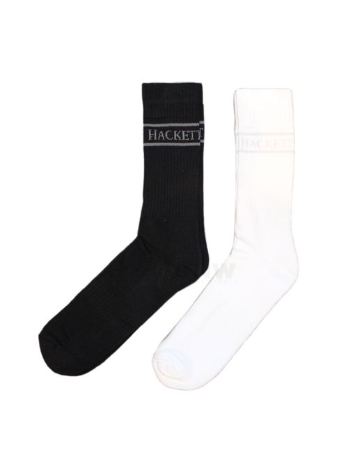 Hackett Black Cushioned Sport Socks 2 Pack for men