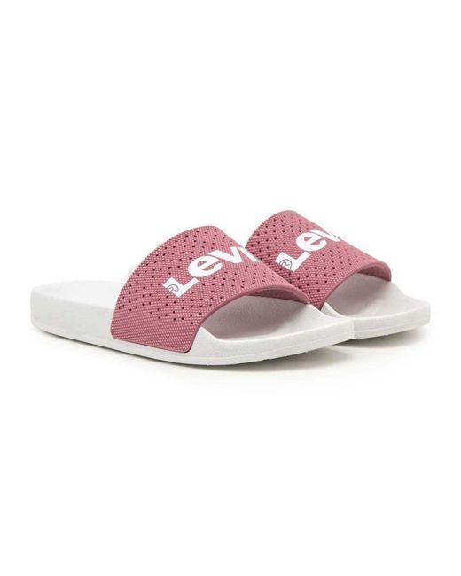 Levi's Pink June Perf S Sandals