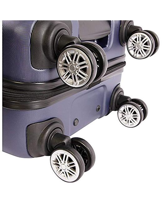 Perry Ellis Delancy Ii 21" Hardside Carryon Spinner Luggage in Navy