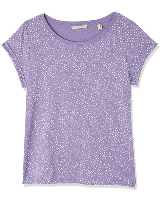 Esprit Purple T-Shirt mit Allover-Muster