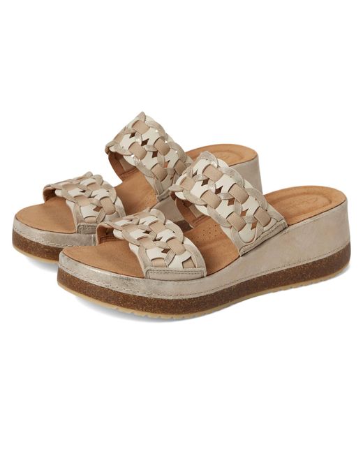 Clarks Metallic Kassanda Mule Sandals 9.5 C