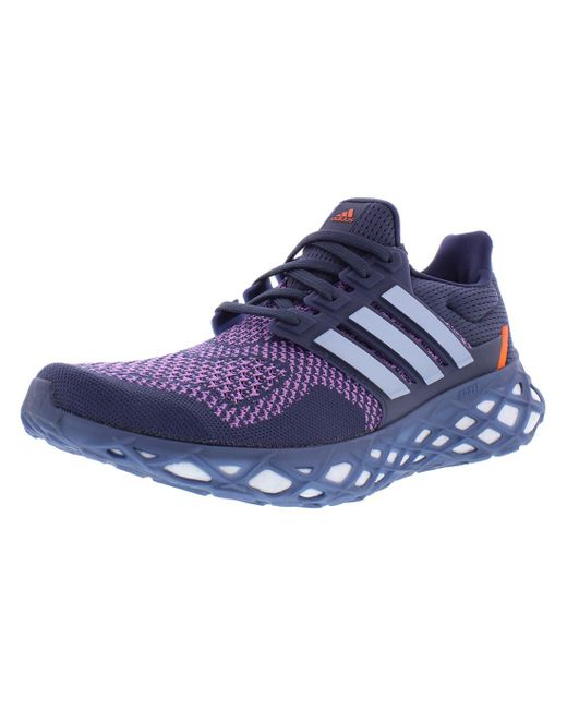 Adidas Blue Ultraboost Web Dna Shoes for men