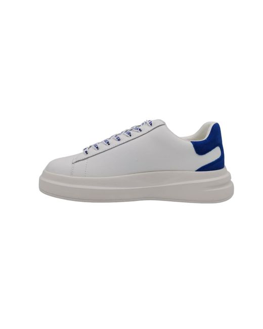 Scarpe Uomo Sneaker Elba carryover in Pelle White/Blu US24GU10 FMPVIBSUE12 41 di Guess in Gray da Uomo
