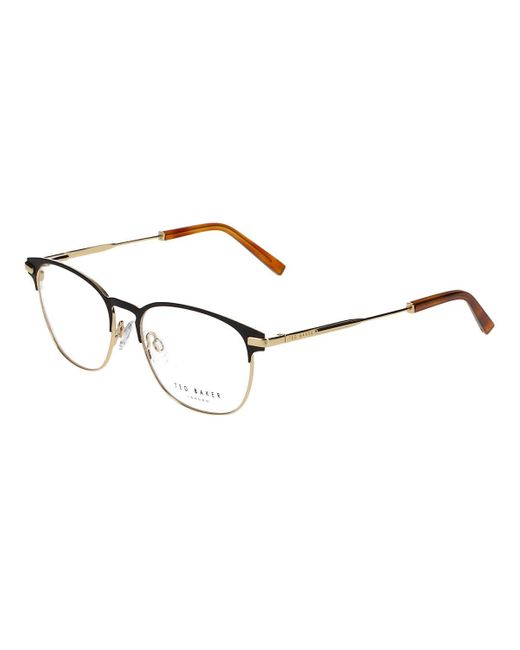 Ted Baker Matte Black With Gold Polished Glasses Frame Designed For for men