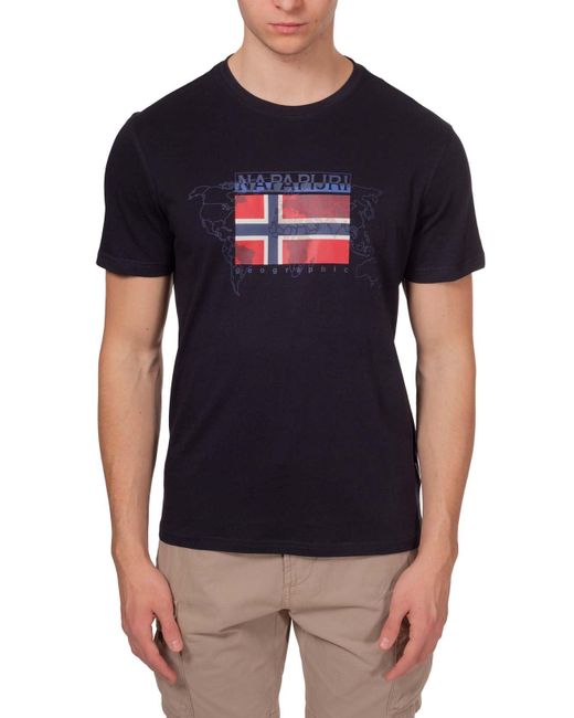 T-Shirt Severin Napapijri pour homme en coloris Black