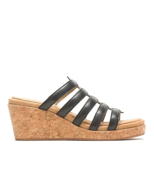 Hush Puppies Blue Weidenrutsche Sandalen mit Absatz