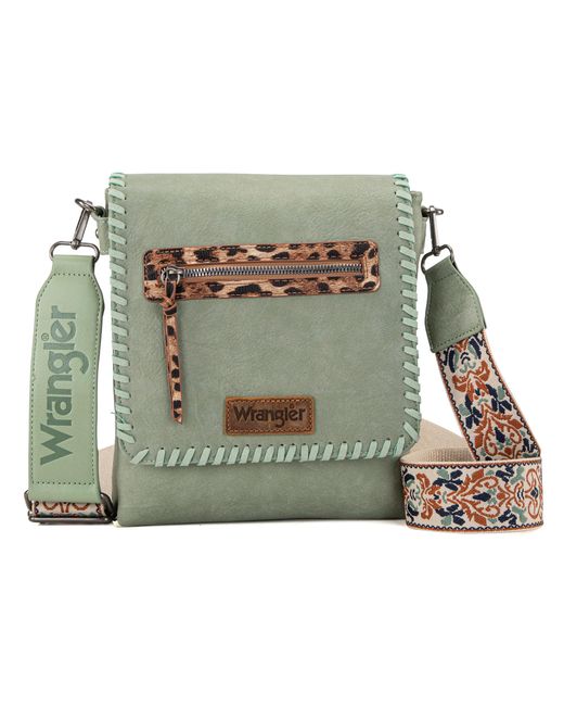 Wrangler Green Crossbody Bags For Western Hand Woven Satchel Purse