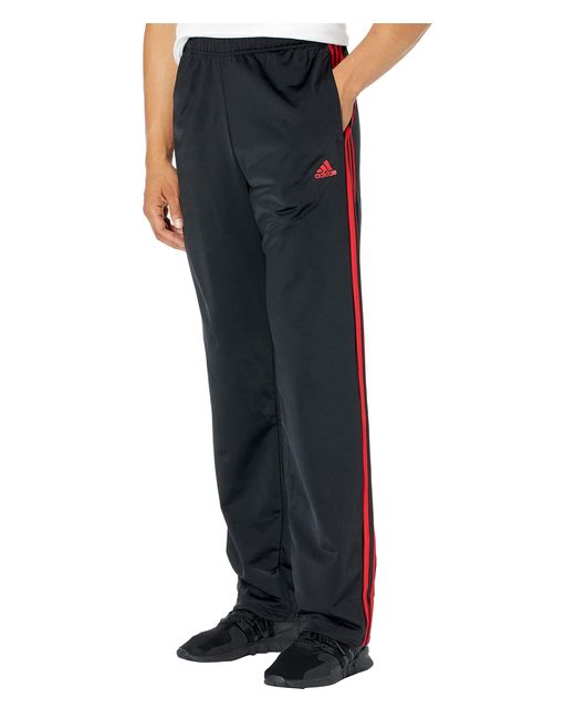 adidas Standard Essentials Warm-up Open Hem 3-stripes Tracksuit Bottoms ...