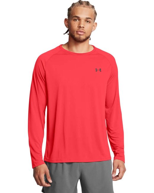 Under Armour Red S Ua Tech 20 Ls Long-sleeves T-shirt for men