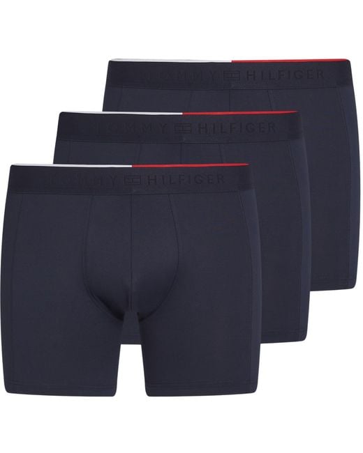 Tommy Hilfiger 3P Boxer Brief UM0UM03391 Boxershorts in Blue für Herren