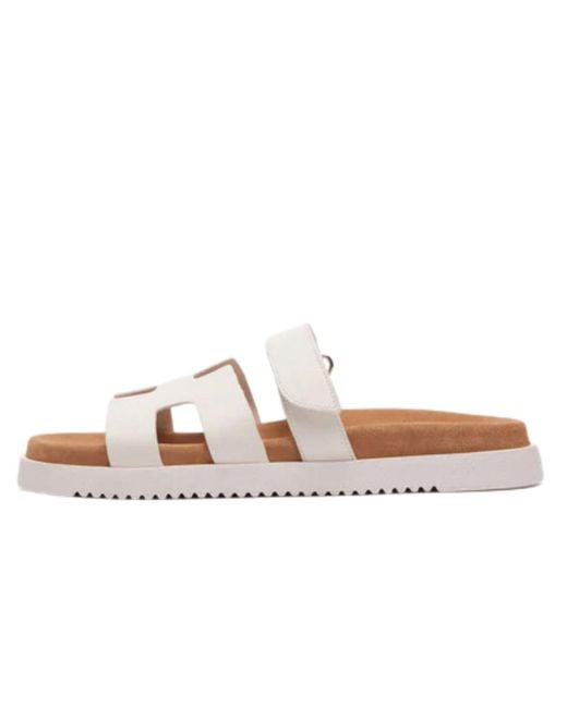 Steve madden white slide sandals sale