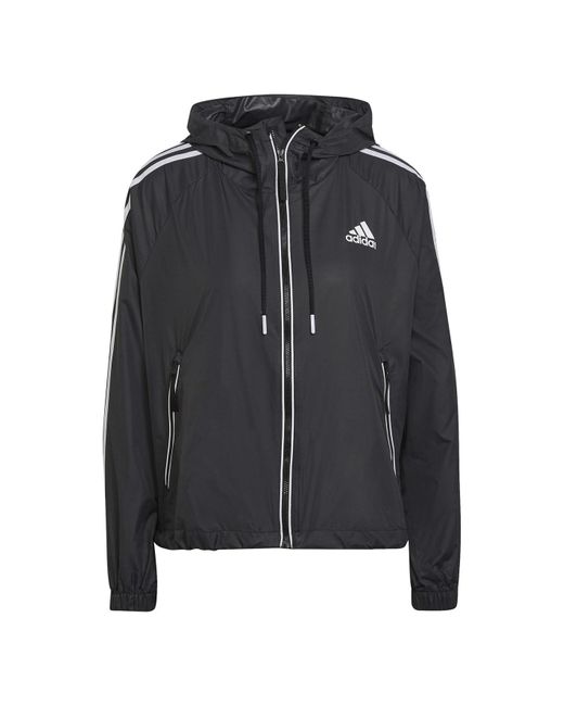 Adidas Bsc 3-stripes Windjack in het Black